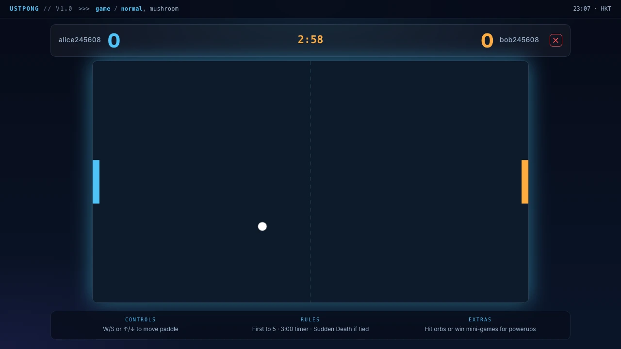 A two-player match on the classic court